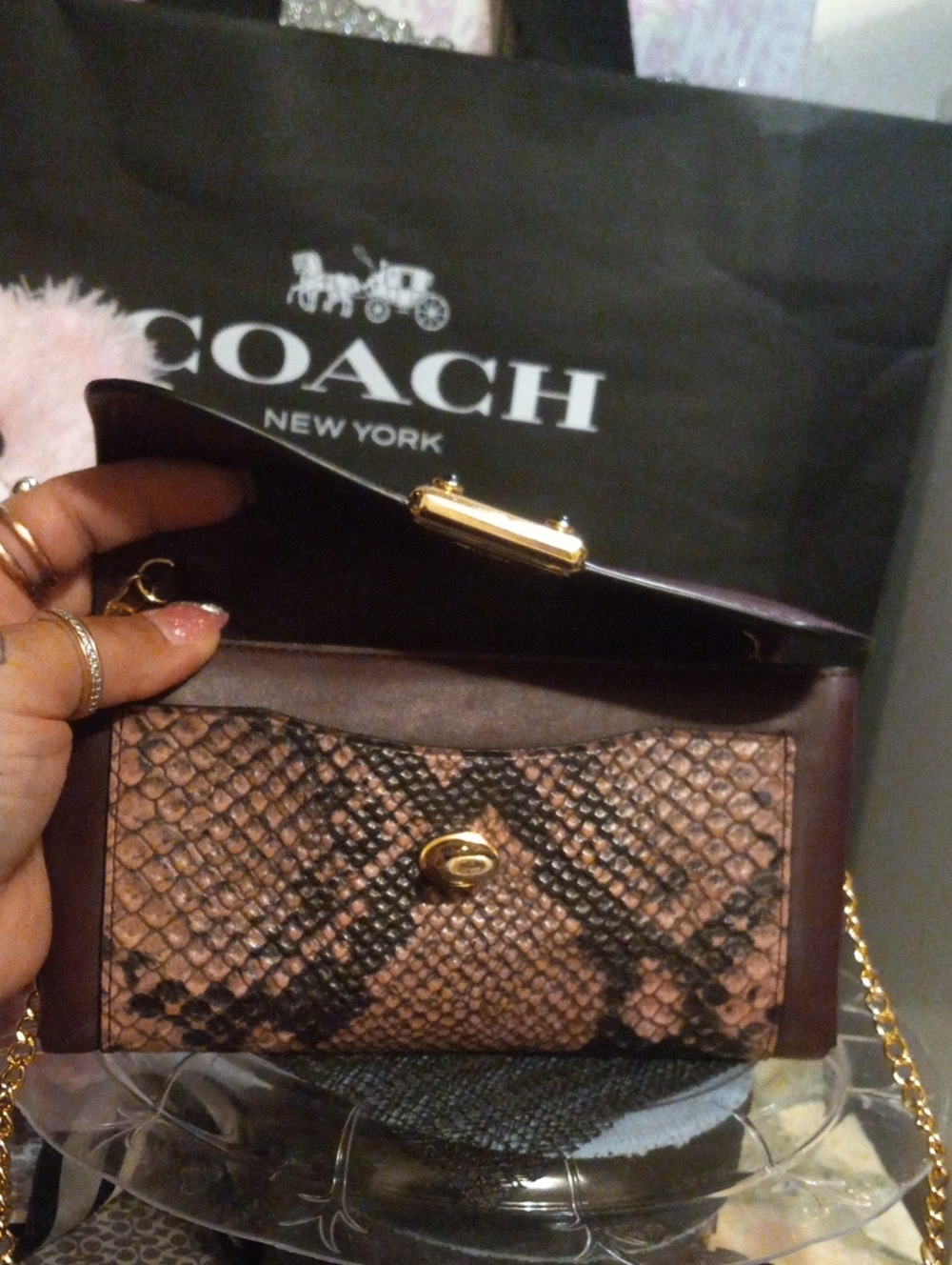 Coach  Drifter Wallet With Chain - Picture 11 of 11
